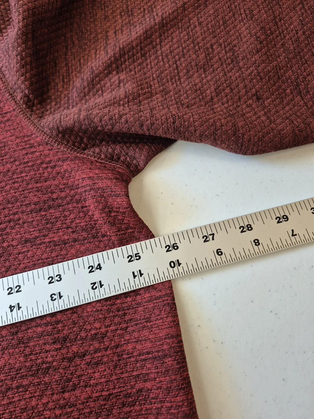 G.H. Bass & Co. Red Heather Quarter-Zip Shirt Jacket 4858